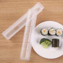 1 pieza Molde manual ultrafino para enrollar sushi con algas, arroz y verduras, herramienta para preparar sushi japonés y coreano, molde pequeño para enrollar algas, arroz y verduras, utensilios de cocina