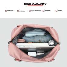 Sport Travel Duffle Large Gym Tote For Women, Weekender Carry On For Airplane, Ladies Beach Overnight Luggage With Bag