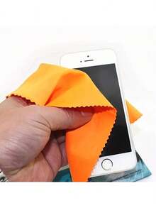 1/5/10/20 Pieces Of Ultra-Fine Ultra-Fiber Cleaning Cloths, Suitable For Glasses, Camera Lenses, Smartphone Screens, Statues, Jewelry And Glassware. Thick, Soft And Odorless Wiping Cloths, Available In Various Colors, Including A Christmas Theme. Cleaning Supplies, Eyeglass Cleaners, Eyeglass Cloths, Eyeglass Wipes. (Colors Are Random) - Multicolor - View 4