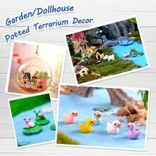 105 Miniature Fairy Garden Accessories, Fairy Garden Kit, Fairy Garden Animals, Miniature Figurines, Micro Landscape Ornaments Kit, Garden Kit Dollhouse Decoration Plant House Decor - 1 - View 2
