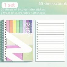 2 pièces/4 pièces Set de Note autocollante multifonctionnel, Note autocollante sandwich, bandes adhésives extensibles avec lignes, onglets adhésifs de style simpliste Ins, convient pour les agendas, les carnets de notes, les cahiers, les manuels scolaires, les calendriers, les fournitures scolaires et de bureau