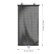 XNHHWSuction Cup Blinds Suction Cup Blackout Curtains Light Filtering Blinds Cordless Roller Shades Sun Blocking Curtains Balcony Suction Cup Sunshade Window Curtain Shade Roller0hhx - Black - View 2