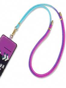 Nuevo cordón ajustable de 150 cm para teléfono móvil con degradado de color a la moda, estilo bandolera cruzada de alta calidad y duradera anti-pérdida, para usar en exteriores