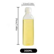 1pc Olive Oil Distributor, Spray Bottle, Transparent Condiment Extrusion Bottle, Plastic Extrusion Bottle With Flip Lid, Lightweight And Portable, Leak-Proof Condiment Bottle, Tomato Sauce, Soy Sauce Bottle, Suitable For Oil, Vinegar, Soy Sauce, Honey, Barbecue Sauce And Condiments, - Multicolor - View 12