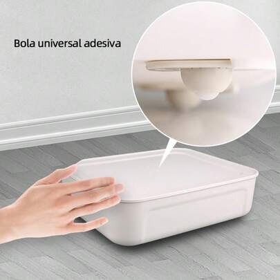 Kit Conjunto Rodinhas Autoadesivas Esfera Rodizio De Aço Inoxidável Rotação 360°