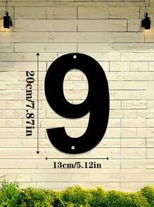 1pc 0-9 Free Combination Digital House Number, Metal Address House Number, Durable Home Address Number Plate, Wall Mounted Email Number, Home Decoration, Entrance Decoration, Garden Decoration, For Outdoor, Garage, Door, Email Decoration, Metal Wall Art, Halloween Thanksgiving Christmas, Decoration Gifts