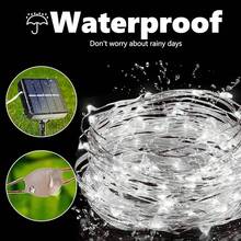Joomer Solar Fairy Lights, 2-Pack Total 80FT 240LED Solar String Lights Outdoor Waterproof Lighting Modes For Patio Fence Party Garden Yard Home Holiday Tree Outdoor Decoration (Warm) - White - View 5