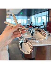 1/2/3pc Stainless Steel Serving Spoons – Extra Large, Heavy-Duty Kitchen Utensils With Long Handles – Rust-Resistant And Durable For Catering, Buffets, Parties, Restaurants, Home Cooking & Daily Meal Prep – Ideal For Serving Soups, Stews, And More - Nhiều màu - Xem 11