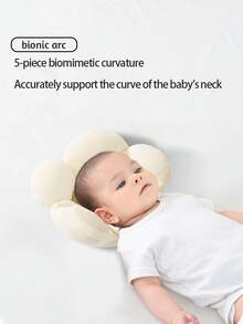 1pc Baby Petal Soft Pillow, Gauze Breathable Anti-Startle Sleep Aid, Soft Infant Toddler Pillow - Multicolor - View 5
