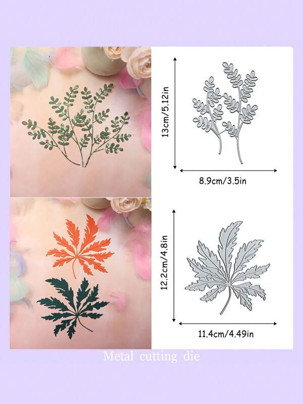 Leaf Cutting Knife Mold DIY Stencil Scrapbook Etching Mold