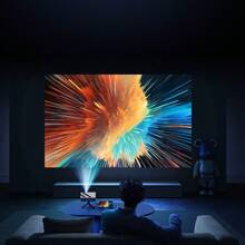 Small Projector,1080P Supported,Can Upgrade Your Movie,TV&Gaming Experience, Suitable For Outdoor/Living Room/Office/Home Theater,Etc,Compatible With Android/IOS/Windows/HDTV/USB,Etc.