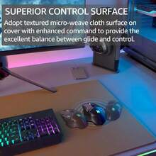 KTRIO Large Gaming Mouse Pad With Superior Micro-Weave Cloth, Extended Desk Mousepad With Stitched Edges, Non-Slip Base, Water Resist Keyboard Pad For Gamer, Office &Amp; Home, 31.5 X 11.8 In, Black - Coffee Brown - View 2