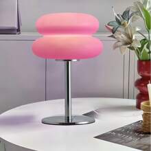 Hamburger Cloud LED Desk Lamp, Creative Bedroom Bedside Living Room Decor Night Light, Pink Hamburger, 3-Color Dimmable, Metal Base Plastic Lampshade, USB Powered With Cord, Suitable For Living Room, Bedroom And Home Office, USB Powered Desk Lamp, Bedroom Ambiance Lighting, Decorative Holiday Gift