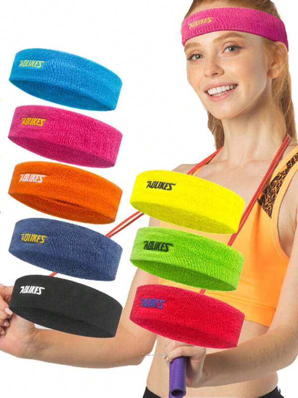 AOLIKES 1pc Sweatbands Sports Headband For Men & Women - Moisture Wicking Athletic Sweatband For Tennis, Basketball, Running, Gym, Working Out