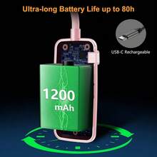 Local Delivery--19 LED Rechargeable Book Light For Reading In Bed With Memory Function- Eye Caring 3 Color Temperatures,Dimming Brightness,80 Hrs Runtime Lightweight Clip On Light For Book Lovers - Pink - View 7