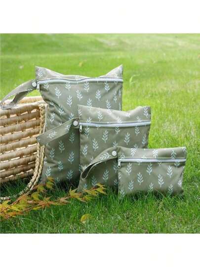 3 件套防水婴儿尿布袋，便携式尿布收纳袋，用于存放婴儿衣物、尿布、湿巾，适用于户外婴儿洗礼和家居装饰礼品，多种尺寸可选