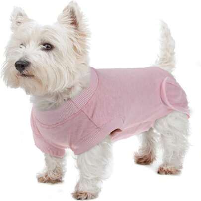 Pet Recovery Suit After Surgery, Pets Recover Shirt Tight-Fit Bodysuit For Dogs, Suitable For Male/Female Abdominal Wound, Skin Disease, Prevent Licking, Wound Protection