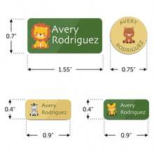 62/124/186/372PCS Personalized Name Labels Custom Waterproof Name Stickers For Clothing Tags, Water Bottles, Lunch Boxes And School Supplies Back To School Stickers Pencil Stickers Books Stickers ,Waterproof,Seal,No-Iron,Reusable,Adhesive Exquisite,Cute,Adorable,Colorful,Cartoon Custom,Personalized,Unique Ideal Gifts For Him Her,Family,Friends,Son,Daughter,School Students,Kids For Anniversaries,For Children's Day,For Birthdays School,Home,Back To School Fashion,Home & Living,Haunt Your Home,Personalized Labels - Multicolor - View 5