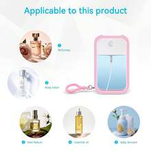 50ml Refillable Silicone Card Spray Bottle, Reusable Alcohol Perfume Travel Portable Bottle, Suitable For Perfume, Toner, Hand Sanitizer, Refillable Spray Bottle, Travel Essentials - Multicolor - View 5