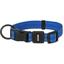 Mejores Suministros para Mascotas Correa o Collar Reflectante para Perros Voyager con de Neopreno, para Cachorros de Razas Pequeñas, Medianas y Grandes, Lindo y Resistente para Caminar, Correr y Entrenar - Turquesa, S - Collar (Azul Real) - Ver 1