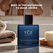 YCZ Merry Christmas YCZ Midnight Marine Man Eau De Parfum, 1.7oz(50ml).Long Lasting EDP Men. Making It The Ideal Gentlemen's Gift,Perfume For Men ,Perfume For Women, Travel Spary,Organizer,Bottle,Stand,Holder
