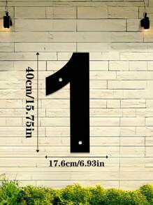 1pc 0-9 Free Combination Digital House Number, Metal Address House Number, Durable Home Address Number Plate, Wall Mounted Email Number, Home Decoration, Entrance Decoration, Garden Decoration, For Outdoor, Garage, Door, Email Decoration, Metal Wall Art, Halloween Thanksgiving Christmas, Decoration Gifts