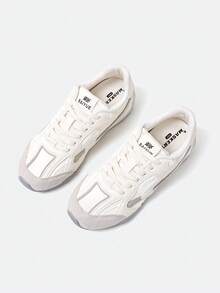 MASKERT Women's Multifunctional Fashionable Casual Sports Shoes With Flat Rubber Soles, Casual Shoes, Daily Matching With Casual Shoes - White - View 3