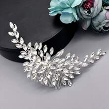 1 Stück Frauen Multi-Farb Strass Haarzubehör, Braut Kopfschmuck, Haarkamm Kopfschmuck für Hochzeit, Verlobung, Ball, Fotoshooting, Silber Hochsteckfrisur Dekoration, geeignet für Hochzeitskleid, Brautkleid Strass Dekoration