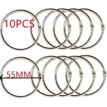 5cm/2inch Diameter Large Loose Leaf Binder Rings, 10pcs/Pack (50mm - 10pcs)