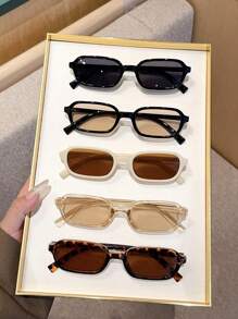3pcs Women Square Frame Black & Tortoiseshell Color Matching Glasses Set, Fashion Eyewear Suitable For Camping, Party, Taking Photos, Valentine's Day Gift For Summer Beach Vacation,Outdoor,Travel