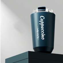 1pc 380ml Double Wall Vacuum Stainless Steel Coffee Tumbler, Portable Insulated Travel Mug Suitable For Office Workers, Elegant Appearance, Convenient To Carry, Enjoy A High-Quality Lifestyle