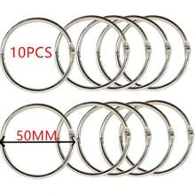 5cm/2inch Diameter Large Loose Leaf Binder Rings, 10pcs/Pack (50mm - 10pcs)