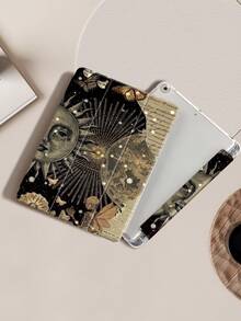 表情复古太阳纹保护壳 适用于iPad (A16) 第11代 11英寸 2025 苹果iPad Air 11 (2025) 兼容iPad第10代手机壳 10.9英寸 2022 三重折叠保护壳 自动唤醒休眠 返校节平板电脑保护套 创意设计 - 彩色 - 查看 7