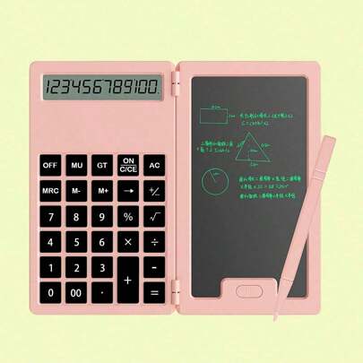 Calculatrices scientifiques pour étudiants, grand écran 12 chiffres, calculatrice mathématique avec bloc-notes, indispensables pour les fournitures scolaires du collège et de l'université