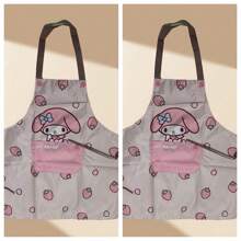 Sanrio Sanrio Cartoon Waterproof Apron For Home Kitchen, Cooking, Washing Dishes, Oil-Resistant, Suitable For Catering And Working