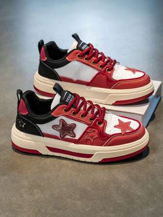 Heren 2025 Nieuw Merk High-End Casual Veelzijdig Niche Design Verhoogde Ster Sneakers Voor Tieners, Sportschool