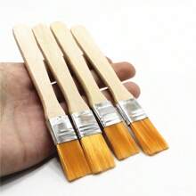 Multi-Purpose Nylon Bristle Brush, Paint Brush, Painting Brush, Wooden Handle Bristle Brush, Art Painting Brush, Oil Painting Brush, Nylon Brush