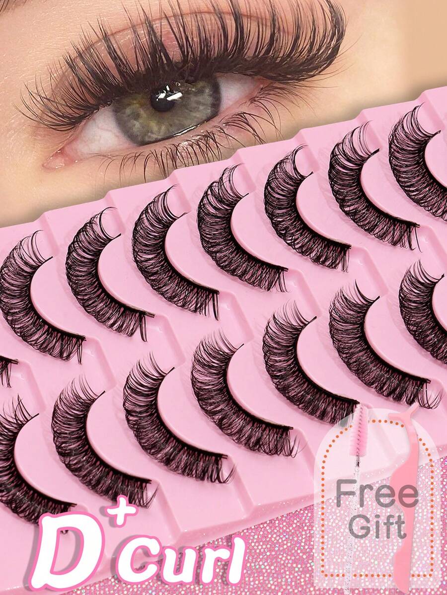 Set di ciglie finte da 20~1 D, ricci, morbide, drammatiche in 3D in pelliccia di visone nera, lunghe e sottili, multistrato di diverse lunghezze, con confezione extra-large, adatte per matrimoni, feste, club, riunioni di lavoro quotidiane, per spose, studentesse, compleanni e altre occasioni