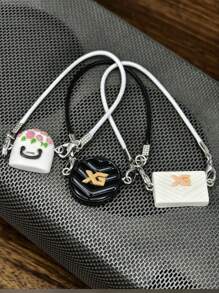 1 Stück/10-20cm Puppen Umhängetasche, Mini Puppenhandtasche, geeignet für Umhängedekoration, exquisit vintage klassische Tasche, Rucksack Accessoire, Puppenhaus Mini Taschenhänger!