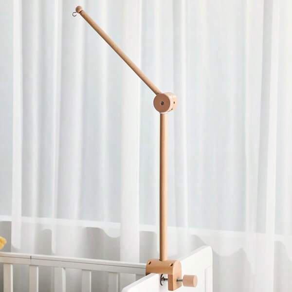 Soporte móvil de cuna de madera ajustable, soporte de arco lateral sin taladro para la habitación del bebé, accesorios de decoración del hogar, regalo para fiestas y cumpleaños