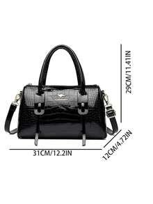 奢华设计师斜挎包 女士休闲单肩包 钱包和手提包 高品质 PU 皮革托特包