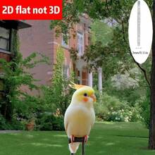 1 pieza de 30 cm/11,81 pulgadas Decoración de jardín en estaca plana 2D simulación de animal loro, loro lindo - Césped, jardín, patio, granja, decoración exterior, regalo de inauguración de la casa, decoración del hogar, decoración de bonsái