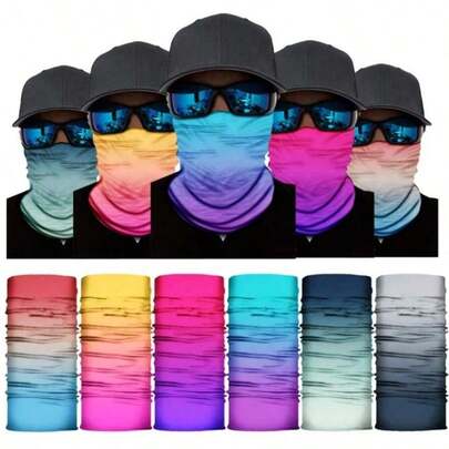 قناع وجه متدرج للدراجات الهوائية بقطعة واحدة، وشاح متعدد الوظائف من البوليستر بدون غرز، مناسب للرياضات الخارجية والاستخدام اليومي، بنمط مربعات، قماش ناعم، جهاز للجري، تصميم رياضي، بنية متينة، وشاح متعدد الاستخدامات، نمط حياة نشط