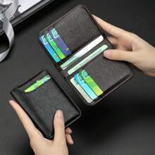 Men's Minimalist Slim Multi-Compartment Large Capacity Card Holder Wallet