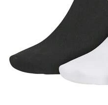 Adidas 三雙裝緩震中高筒襪，帶踝部支撐和足弓壓縮功能,【XS】建議鞋碼:34-36/21-22cm 【S】建議鞋碼:35-38/21-23.5cm 【M】建議鞋碼:39-42/24-26cm [23.5cm 【M】建議鞋碼：39-42/24-26cm 【286 - 黑白灰 - 查看 6