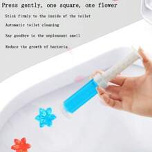 1 Stück Toilettenblumen Geruchsbeseitigung und Duftrückhalte Gel, Lingbao Badezimmerreiniger, ein perfekter Toiletten-Lufterfrischer