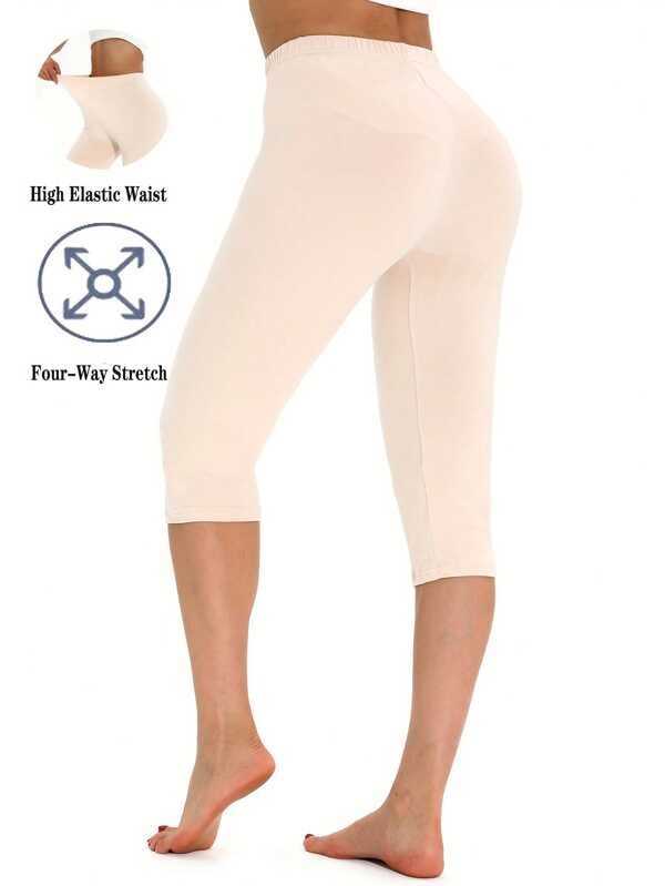 بنطلون جينز نسائي مرن ذو لون البشرة، ضيق، لليوجا، ألوان عادية للسراويل، سراويل مريحة ومتنفسة مع حزام رفع للخصر، مناسبة للياقة البدنية والمنزل والخارج والسفر