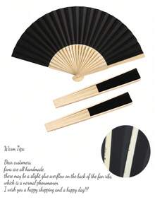 1/3/5/10 件复古手持折叠纸扇，便携式竹扇，带折叠纸套 - 完美的夏季配件，保持凉爽和时尚，非常适合派对和活动