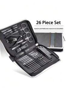 Nail Clipper Kit Manicure Set Stainless Steel Professional Pedicure Kit For Nail Care Tools Fingernails & Toenails With Portable Suitable For Home, Workplace, Outdoor Travel