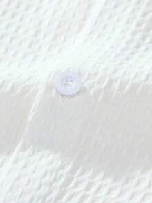 Áo sơ mi nam tay dài đơn giản, lịch sự, phong cách công sở, mùa thu - trắng - Xem 3